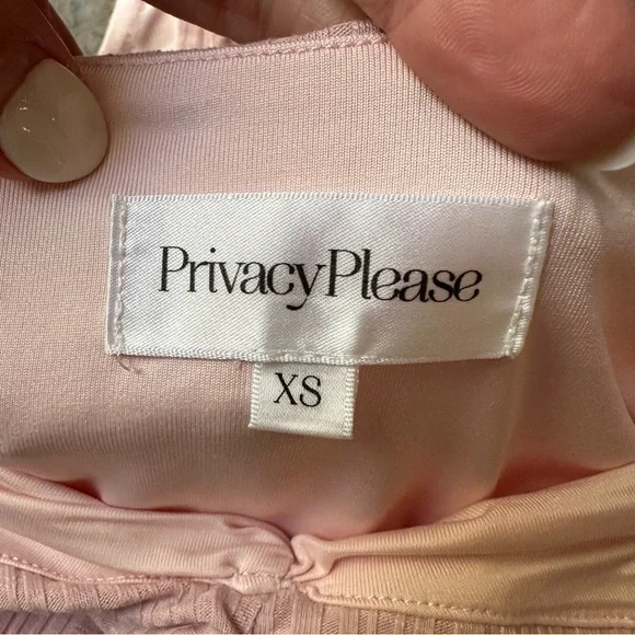 Privacy Please Olive Bodysuit in Pink Lemonade NWT Women’s Size XS - Picture 10 of 13